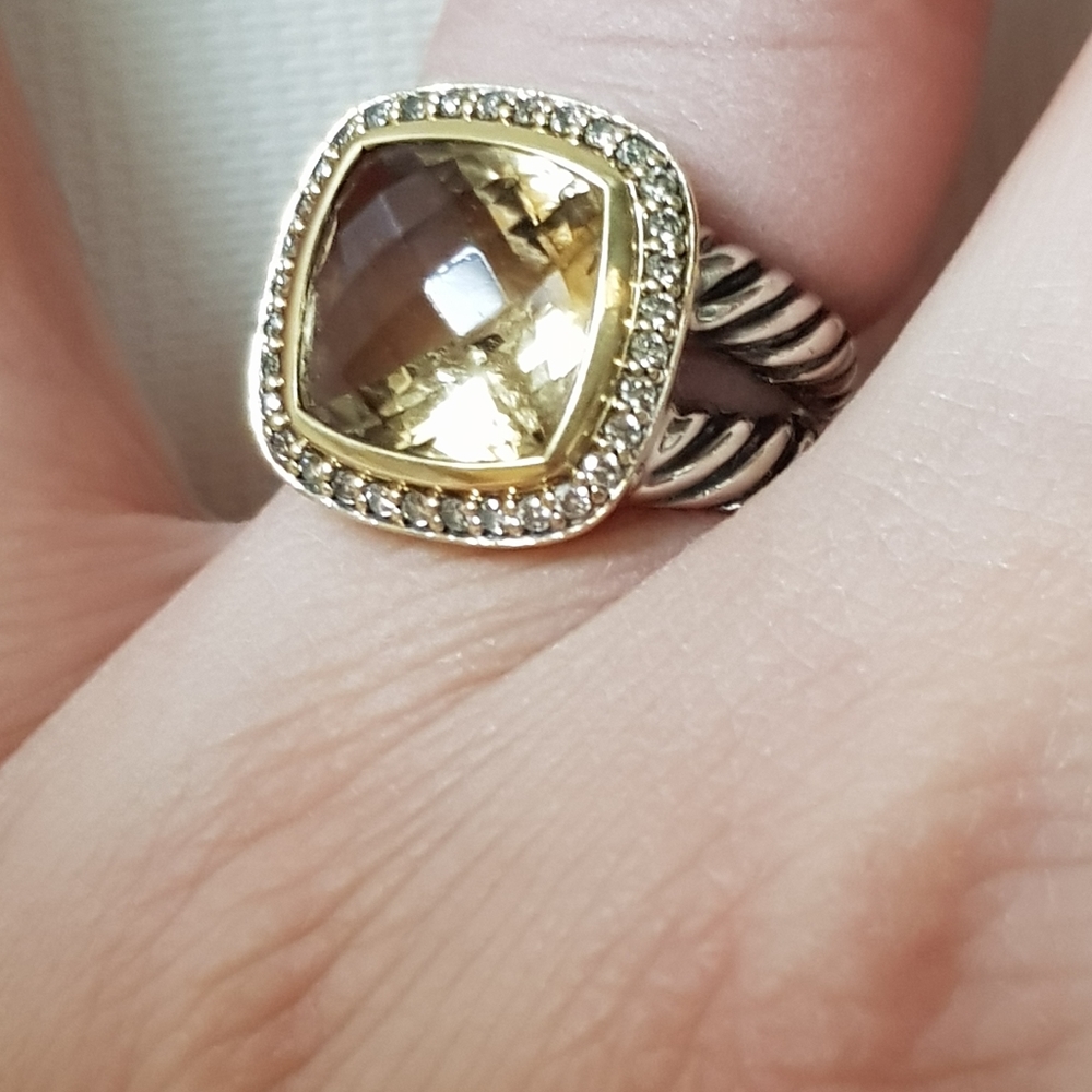 David Yurman Albion 11mm Champagne Citrine Diamond